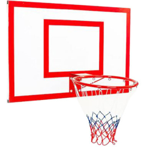 Баскетбольный щит Newt Jordan с кольцом и сеткой 1200 х 900 мм (NE-MBAS-3-450G) лучшая модель в Чернигове