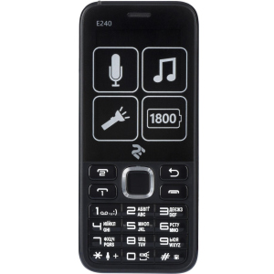 Мобильный телефон 2E E240 POWER DualSim Black ТОП в Чернигове