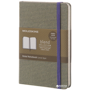 Записная книга Moleskine Blend 9 х 14 см 192 страницы в линейку Зелёная Канва (8051272893526) ТОП в Чернигове