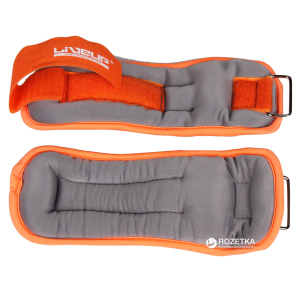 Утяжелители LiveUp Wrist/Ankle Weights 2 шт по 0.5 кг Orange-Grey (LS3049-05) лучшая модель в Чернигове