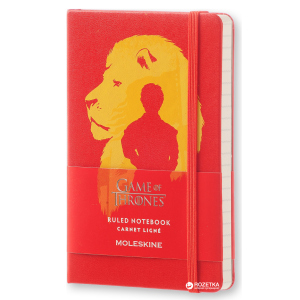 Записная книга Moleskine Game of Thrones 9 х 14 см 192 страницы в линейку Красная (8051272893076)