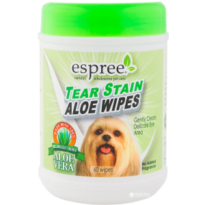 Салфетки Espree Aloe Tear Stain Wipes для собак 60 шт (e01278)