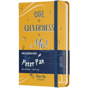 Нотатник Moleskine Peter Pan 9 х 14 см 192 сторінки в лінійку Жовта (8055002855471) ТОП в Чернігові