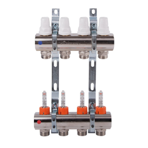 Коллектор Icma 1" 4 выхода, с расходомером №K013 лучшая модель в Чернигове