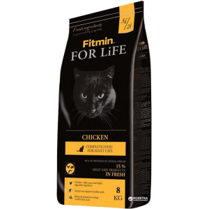 Сухой корм для кошек Fitmin Cat For Life Chicken - 8 кг (8595237014842) лучшая модель в Чернигове