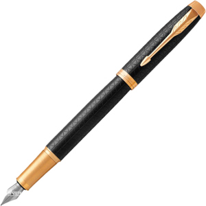 хороша модель Ручка перова Parker IM 17 Premium Black GT FP F Чорна Чорно-золотистий корпус (24 011)