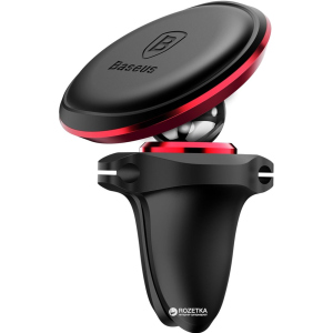 Автодержатель для телефона Baseus Magnetic Air Vent Car Mount Holder Red (SUGX-A09)/(162422)