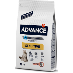 Сухий корм для кішок з чутливим травленням Advance Salmon Sensitive 3 кг (8410650151656) рейтинг