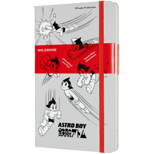 купити Нотатник Moleskine Astro Boy 13 х 21 см 240 сторінок у лінійку Світло-сірий (8058647621197)