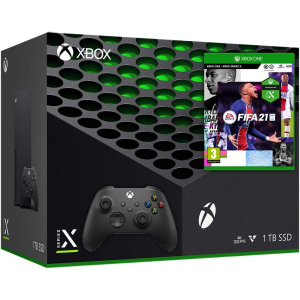 Microsoft Xbox Series X 1Tb + FIFA 21 (російська версія) + дод. Wireless Controller with Bluetooth (Carbon Black) ТОП в Чернігові