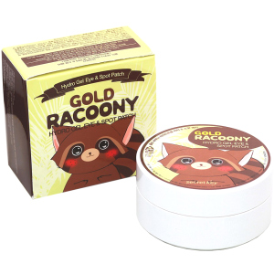 Гідрогелеві патчі під очі Secret Key Gold Racoony Hydrogel Eye Spot Patch із золотом 60 шт + 30 шт (8809305999215) краща модель в Чернігові