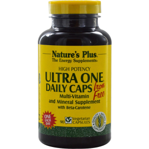 Мультивітаміни Natures Plus Ultra One без заліза 90 гелевих капсул (97467300910) в Чернігові