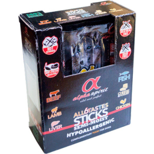 Напіввологі ласощі для собак Alpha Spirit sticks all 6 tastes in one 24 шт 240 г (as53024) (8437013576949) краща модель в Чернігові