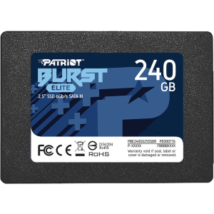 хороша модель Patriot Burst Elite 240GB 2.5 " SATAIII TLC (PBE240GS25SSDR)