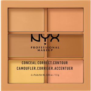 Палетка кремовых консилеров NYX Professional Makeup 3C Palette - Conceal, Correct, Contour 02 Medium 9 г (800897831486) рейтинг