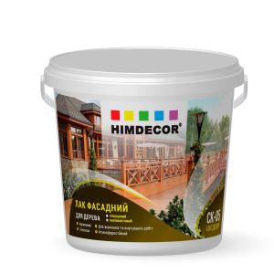 Акриловий фасадний лак для дерева Himdecor Shedevr CK-05 глянсовий 10 кг в Чернигове