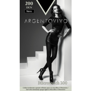 Колготки Argentovivo Microtouch 200 Den 3 р. Nero (8051403079096) ТОП в Чернігові