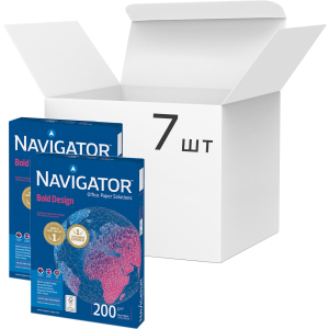 Набір паперу Navigator Bold Design А4 200 г/м² клас А 1050 аркушів Білої (5602007989484)