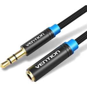 Кабель Vention Audio 3.5 мм M - 3.5 мм F 5 м Black (65780841/VAB-B06-B500-M) рейтинг