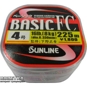 Лісочка Sunline Basic FC 225 м #4/0.33 мм 8 кг (16580100) ТОП в Чернігові