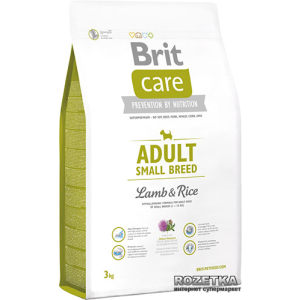 Сухий корм для дорослих собак дрібних порід Brit Care Adult Small Breed Lamb & Rice 3 кг (8595602509898) краща модель в Чернігові