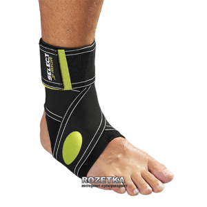 Бандаж на голеностоп Select Elastic Ankle Support 564-610 Черно-зеленый XS (5703543080519) в Чернигове