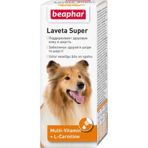 Рідкі вітаміни Beaphar Laveta Super for dogs для вовни собак 50 мл (12554) (8711231125548) в Чернігові