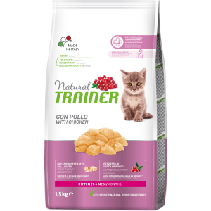 Сухий корм для кошенят від 1 до 6 місяців Trainer Natural Super Premium Kitten 1.5 кг (8059149029573) в Чернігові