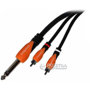 Інсертний кабель Bespeco SLYSRM180 1.8 м Black/Orange (23-14-4-19) ТОП в Чернігові