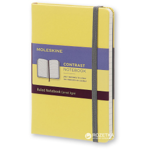 Записная книга Moleskine Contrast 9 х 14 см 192 страниц в линейку Цитрус (8055002851404) лучшая модель в Чернигове