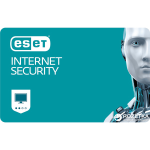 Антивірус ESET Internet Security (2 ПК) ліцензія на 1 рік Базова (електронний ключ у конверті) в Чернігові