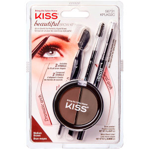 Набір для моделювання брів Kiss Beautiful Brow Kit (731509567311) краща модель в Чернігові