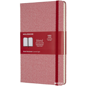 Нотатник Moleskine Blend 17 13 х 21 см 240 сторінок у лінійку Червоний Канва (8055002855990) краща модель в Чернігові