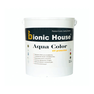 Краска для дерева Bionic-House Aqua Color UV-protect 2,5л Безцветный лучшая модель в Чернигове