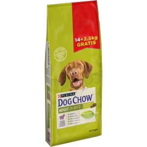 Сухий корм для дорослих собак Purina Dog Chow Adult зі смаком ягняти 14+2.5 кг (7613034987167) ТОП в Чернігові