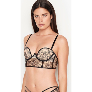 Бюстье Victoria's Secret 721458707 34D Бежевий/Чорний (1159750876) краща модель в Чернігові