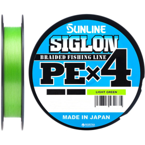 Шнур Sunline Siglon PE х4 150 м # 0.6/0.132 мм 4.5 кг Салатовый (16580904)