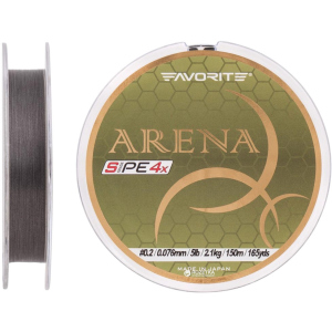 Шнур Favorite Arena PE 4x 150 м # 0.2/0.076 мм 2.1 кг Сріблястий (16931089) краща модель в Чернігові