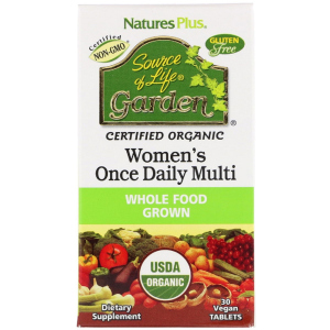 Витамины Nature's Plus Source of Life Garden Naturally Therapeutic Women's Once Daily Multi 30 таблеток (97467307476) лучшая модель в Чернигове