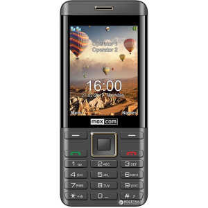 Мобильный телефон Maxcom MM236 Black-Gold надежный