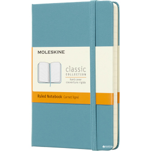 Записная книга Moleskine Classic 9 х 14 см 192 страницы в линейку Океанский синий (8058341715246) в Чернигове