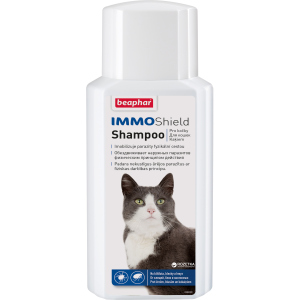 Шампунь Beaphar Immo Shield Shampoo for Cats от блох, клещей и комаров для кошек 200 мл (14178) (8711231141784) рейтинг