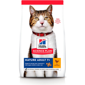 Сухий корм для літніх кішок старше 7 років Hill's Science Plan Feline Mature Adult 7+ з куркою - 3 кг в Чернігові