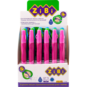 Набір кулькових ручок ZiBi Синіх для шульги 0.7 мм Корпус асорті 18 шт (ZB.2001-01) краща модель в Чернігові