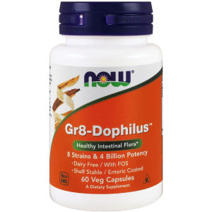 Пробіотики Now Foods Gr8-Dophilus 60 гелевих капсул (733739029126) в Чернігові