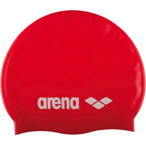 Шапочка для плавання Arena Classic Silicone 91662-044 Red-white (3468335686042) краща модель в Чернігові