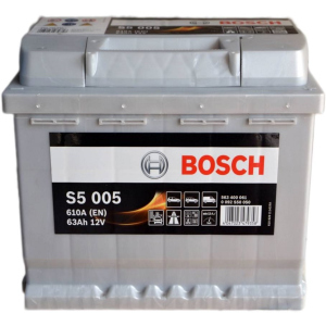 Автомобільний акумулятор Bosch 63Аh Єв (-/+) S5005 (610EN) (0 092 S50 050) в Чернігові