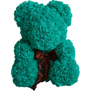 М'яка іграшка UFT Bear Flowers Ведмедик з троянд Turquoise 27 см (BB3) (4820176249104) в Чернігові