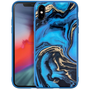 Панель Laut Mineral Glass для Apple iPhone X/Xs Blue (LAUT_IP18-S_MG_MBL) краща модель в Чернігові