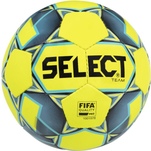 М'яч футбольний Select Team Fifa Approved New (016) №5 Yellow-Blue (5703543200993) ТОП в Чернігові